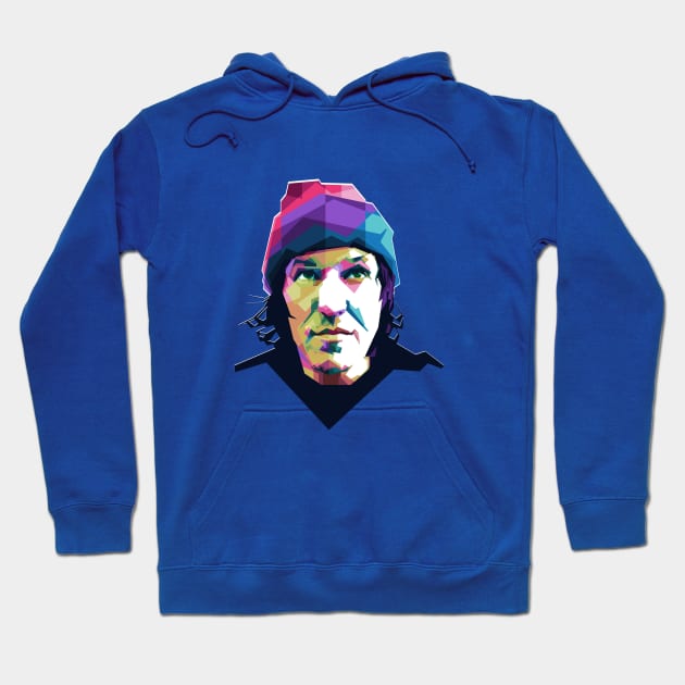 Elliot Smith WPAP Hoodie by Alkahfsmart